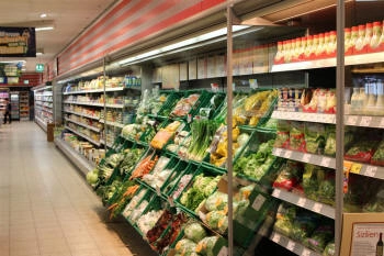 холодильний стелаж для заморожених продуктів